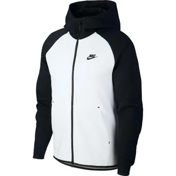 Pánská mikina NIKE Sportswear Tech Fleece 928483-100 bílá/černá