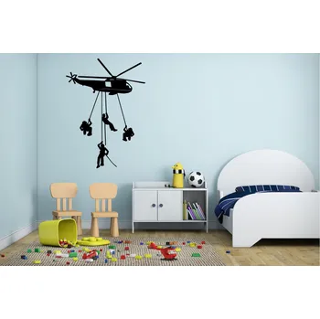 Samolepící dekorace Lepy.cz Samolepka na zeď Vrtulník Velikost (šířka x výška): 60x83cm, Barevná varianta: Světle zelená