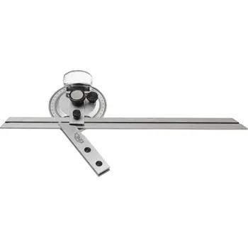 Úhloměr KINEX » K-MET Úhloměr s lupou + 4 pravítka 0-360° KINEX