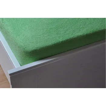 Prostěradlo Froté prostěradlo 90x200 cm světle zelené
