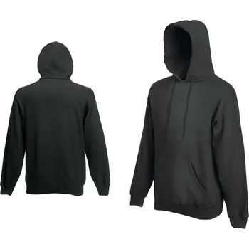 Pánské oblečení Fruit Of The Loom Hooded Sweat Light Graphite