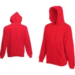 Fruit Of The Loom Hooded Sweat červená