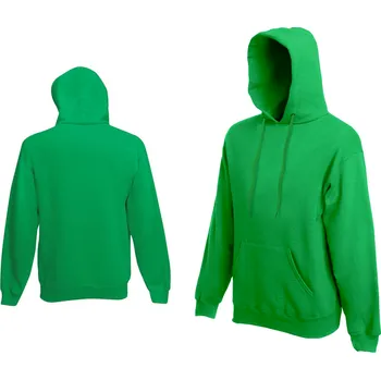 Pánská mikina Fruit Of The Loom Hooded Sweat Bottle Green