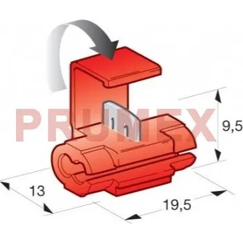 Auto elektroinstalace Rychlospojka kabelová 0,5-0,8mm červená