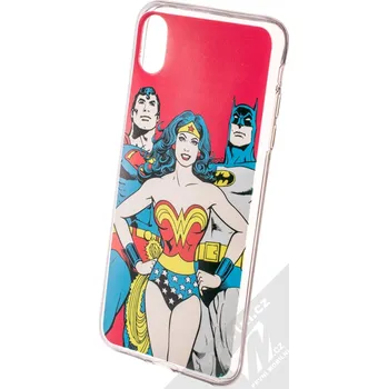 Pouzdro na mobilní telefon DC Comics Justice League 003 TPU ochranný silikonový kryt s motivem pro Apple iPhone XS Max červená (red)