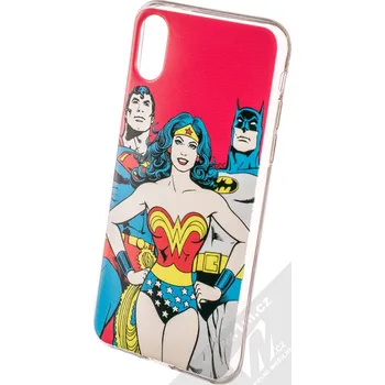 Pouzdro na mobilní telefon DC Comics Justice League 003 TPU ochranný silikonový kryt s motivem pro Apple iPhone X, iPhone XS červená (red)