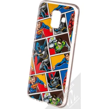 Pouzdro na mobilní telefon DC Comics Liga spravedlnosti 001 TPU ochranný silikonový kryt s motivem pro Samsung Galaxy A6 (2018) vícebarevné (multicolored)