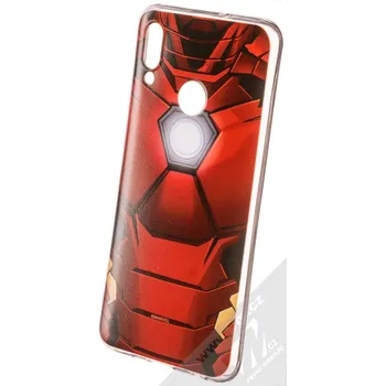 Pouzdro na mobilní telefon Marvel Iron Man 020 TPU ochranný silikonový kryt s motivem pro Huawei P Smart (2019) červená (red)
