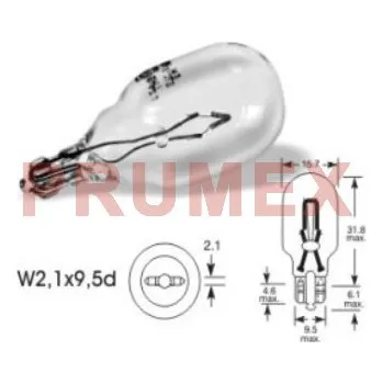 Autožárovka Žárovka Elta 12V 16W W2,1x9,5d celoskleněná