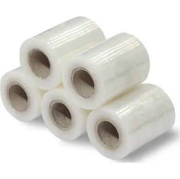 Obalový materiál Stretch fólie "granát" 10 cm - transparentní