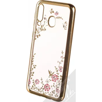 Pouzdro na mobilní telefon Forcell Diamond TPU ochranný kryt pro Samsung Galaxy M30 zlatá (gold)