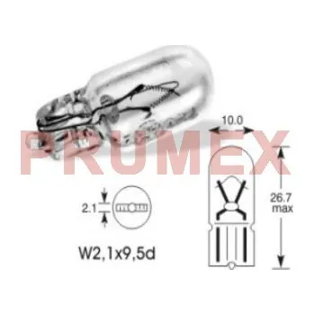 Autožárovka Žárovka 12V 10W W2,1x9,5d T10 celoskleněná