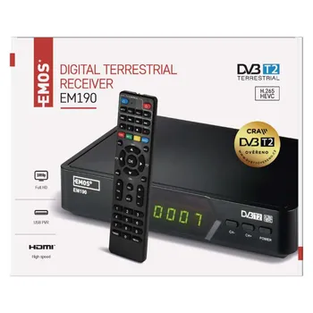 Emos EM190 DVB-T2 balení