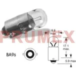 Žárovka 6V 2W BA9s Spahn
