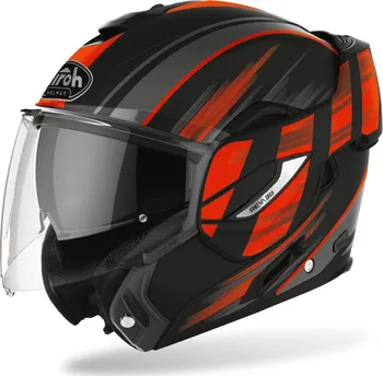 Helma na motorku Airoh REV19 Ikon matná černá/oranžová