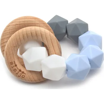 Mimijo Silikonové chrastící kousátko 2v1, Bruno