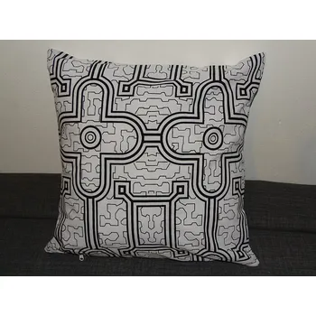 Dekorativní polštářek Polštářek (shipibo bílá, 40x40 cm)