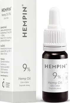 CBD Hempin Hemp Oil CBD+CBDA 9% 10 ml