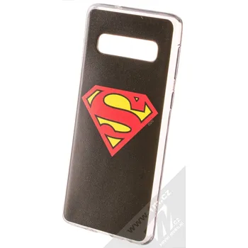 Pouzdro na mobilní telefon DC Comics Superman 002 TPU ochranný silikonový kryt s motivem pro Samsung Galaxy S10 černá (black)
