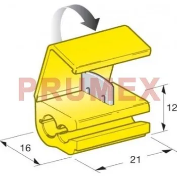 Rychlospojka kabelová 2,5-6mm žlutá