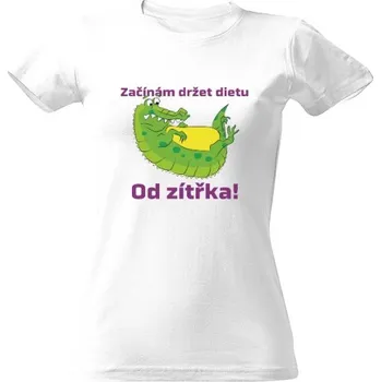 Dámské tričko Tričko s potiskem Začínám držet dietu. Od zítřka! dámské