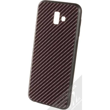Pouzdro na mobilní telefon Forcell Glass ochranný kryt pro Samsung Galaxy J6 Plus (2018) karbon šedá (carbon grey)