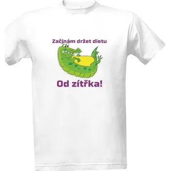 Pánské oblečení Tričko s potiskem Začínám držet dietu. Od zítřka! pánské