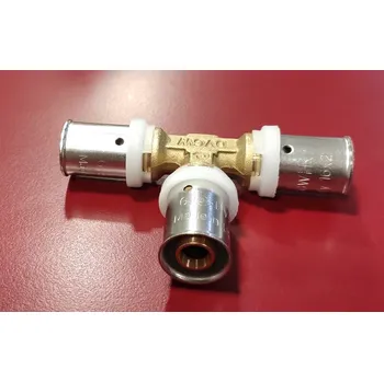 rozdělovač topení AL pex T-kus redukovaný 26x20x16 TOP 7130