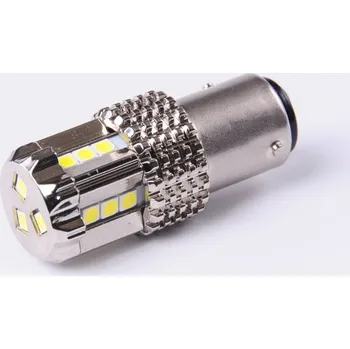 Autožárovka žárovka LED 12V 21/4W BAZ15d čirá CANBUS