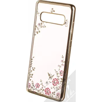 Pouzdro na mobilní telefon Forcell Diamond TPU ochranný kryt pro Samsung Galaxy S10 Plus zlatá (gold)