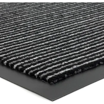 Rohožka Černá vstupní rohož FLOMA Scala - délka 60 cm, šířka 80 cm, výška 0,5 cm