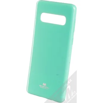 Pouzdro na mobilní telefon Goospery Jelly Case TPU ochranný silikonový kryt pro Samsung Galaxy S10 mátově zelená (mint green)
