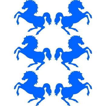 Engross Nažehlovací neonový obrázek - Koně menší barva: modrá