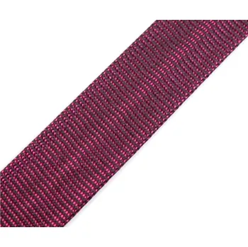 Textilní guma Šikmý proužek lurexový, šíře 15 mm barva: tmavě růžová
