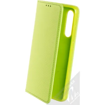 Pouzdro na mobilní telefon Sligo Smart Magnet Color flipové pouzdro pro Huawei P30 limetkově zelená (lime green)