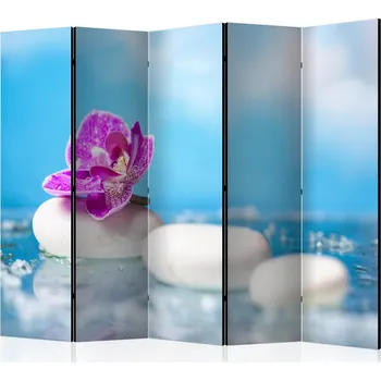 Paraván Paraván Pink Orchid and white Zen Stones II Dekorhome