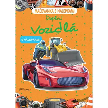 omalovánky Maľovanka s nálepkami Vozidlá