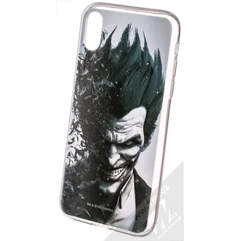 Pouzdro na mobilní telefon DC Comics Joker 002 TPU ochranný silikonový kryt s motivem pro Apple iPhone XR šedá (grey)