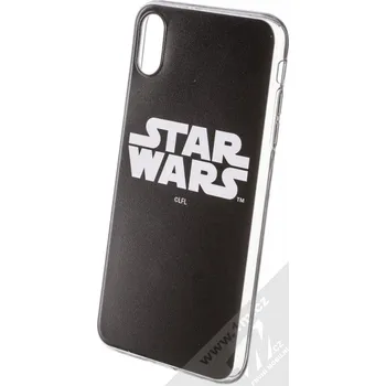 Pouzdro na mobilní telefon Star Wars Titulní Logo 001 TPU ochranný silikonový kryt s motivem pro Apple iPhone XS Max černá (black)