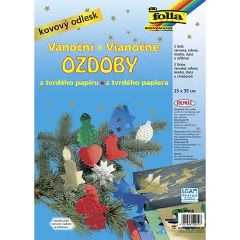 Vánoční ozdoba Folia Vánoční ozdoby z tvrdého papíru