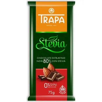 Čokoláda Trapa čokoláda Stévia hořká 75g