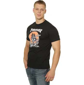 Pánské tričko tričko Thrasher Skate Outlaw - Black S