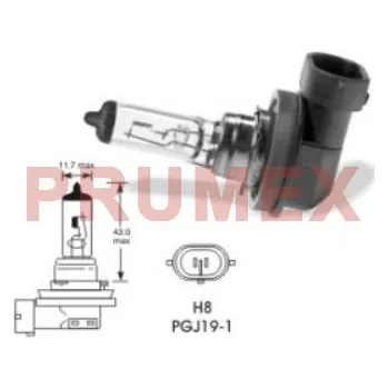 Povinná bezpečnostní výbava Žárovka Narva 12V H8 35W PGJ 19-1