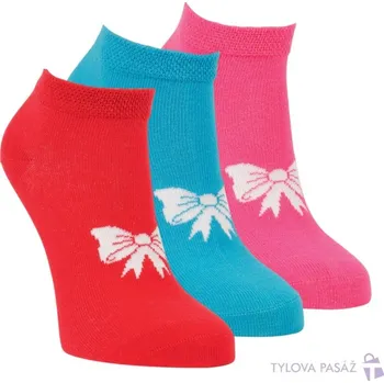 Dívčí bavlněné vzorované ponožky RS 23-26 mix barev