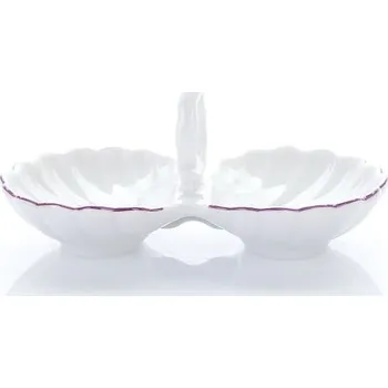 Hmoždíř Český porcelán, a.s., Dubí Slánka dvoudílná, fialky, Český porcelán