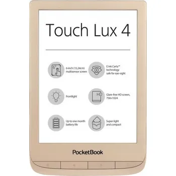 Čtečka elektronické knihy Recenze Pocketbook 627 Touch Lux 4 Limited Edition Matte Gold