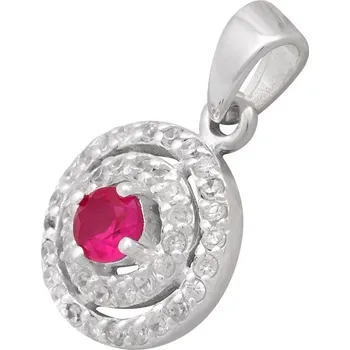 Přívěsek Stříbrný přívěsek se zirkony Ag 3,6 g