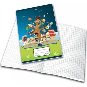 Sešit Školní sešit 4210, A4, 20 listů, čtvereček 10 x 10 mm