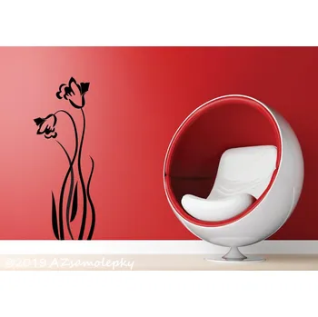Samolepící dekorace Samolepky na zeď - Tulipán UNO - S (23 x 60 cm)