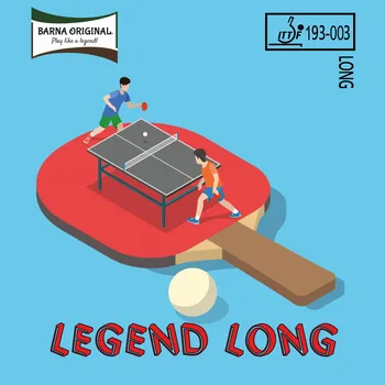 Stolní tenis BARNA - LEGEND LONG Barva: Červená, Tloušťka houby: 1,0